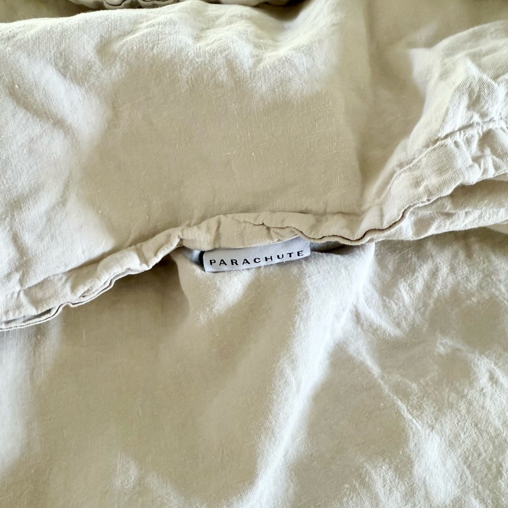 Parachute Linen King Duvet Cover- Color Bone